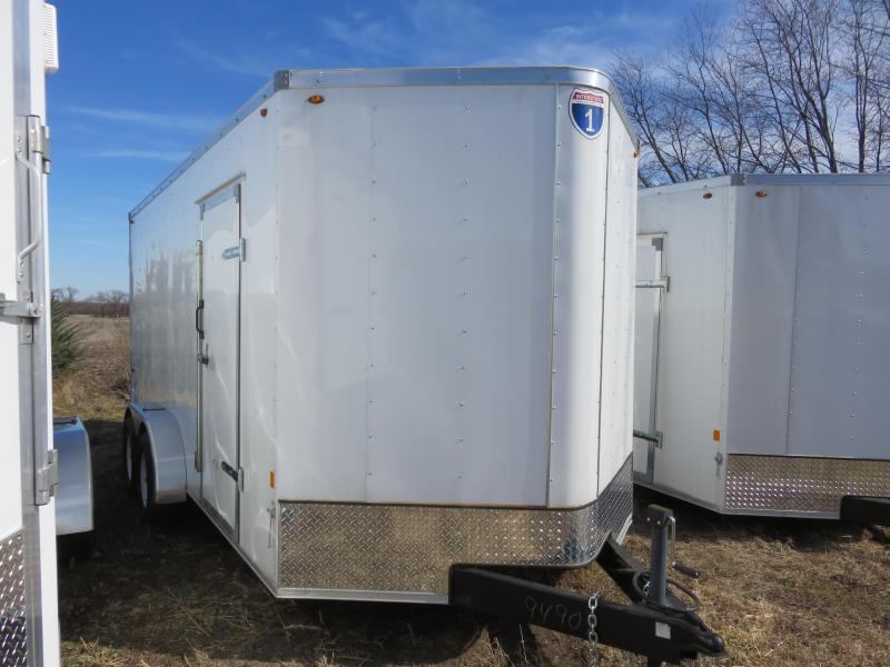 2019 Interstate 7x16 Enclosed Cargo Trailer-White with Barn Doors 2019 Interstate 7x16 Enclosed Cargo Trailer-White with Barn Doors
