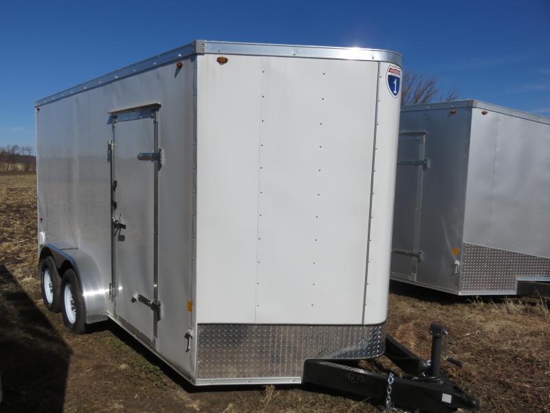 2019 Interstate 7x14 Enclosed Cargo Trailer-White with Ramp 2019 Interstate 7x14 Enclosed Cargo Trailer-White with Ramp