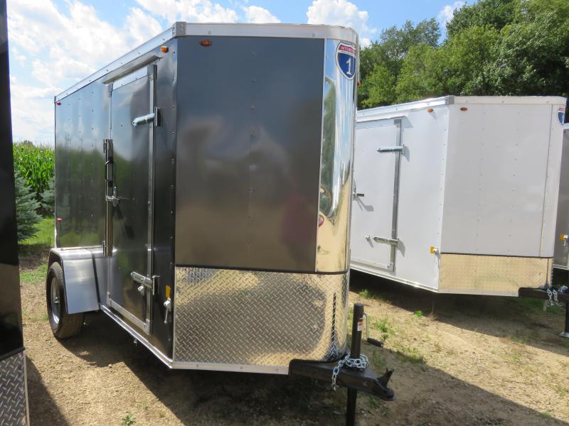 2020 Interstate 5x10 IFC Series Enclosed Cargo Trailer-Charcoal with rear Ramp 2020 Interstate 5x10 IFC Series Enclosed Cargo Trailer-Charcoal with rear Ramp