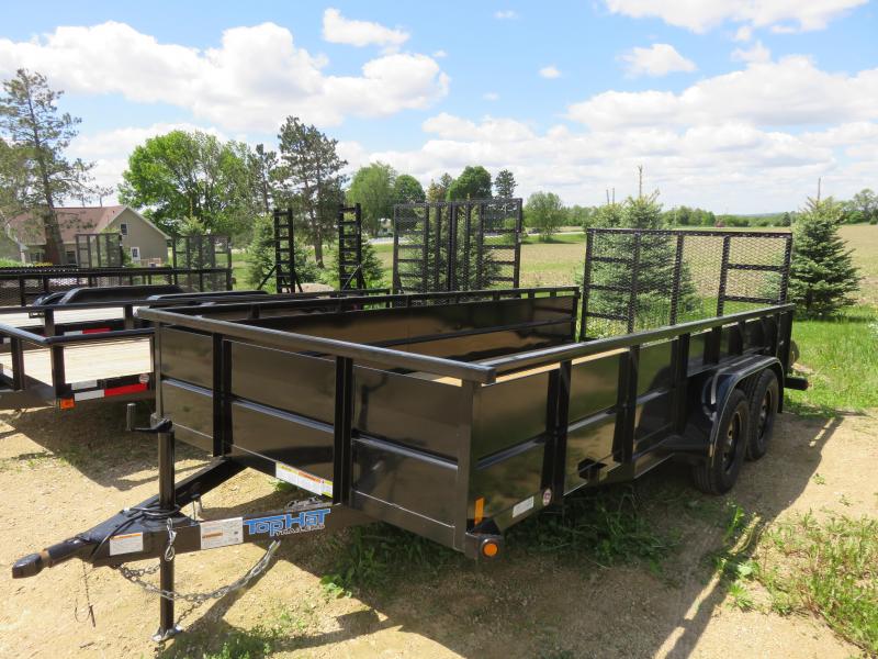 2020 Top Hat Trailers 16x83 Tandem Utility Trailer with 24" metal sides 2020 Top Hat Trailers 16x83 Tandem Utility Trailer with 24" metal sides