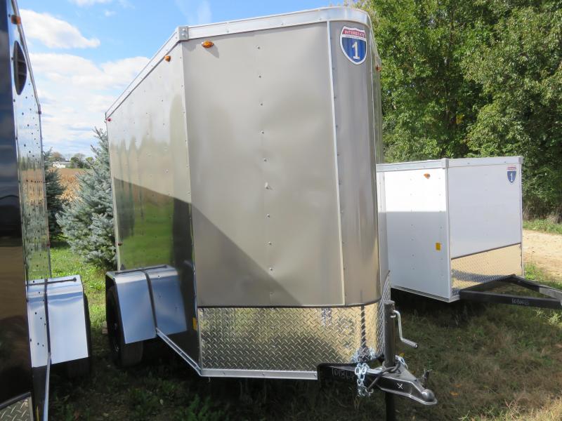 2021 Interstate 5x8 Enclosed Cargo Trailer-Pewter with Ramp & Extra Height 2021 Interstate 5x8 Enclosed Cargo Trailer-Pewter with Ramp & Extra Height