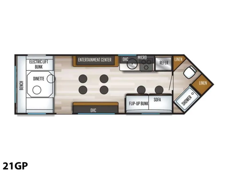 2023 Forest River cherokee grey wolf 21gp