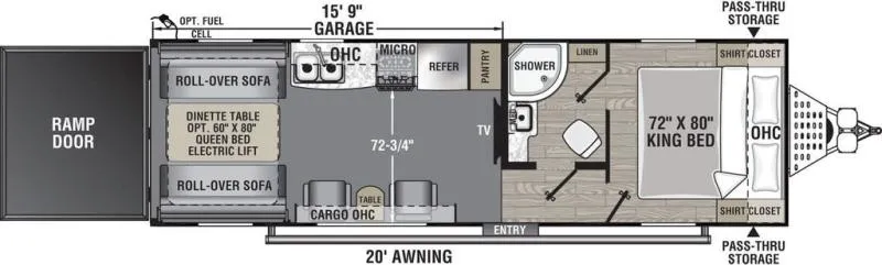 2022 Forest River work and play 27lt