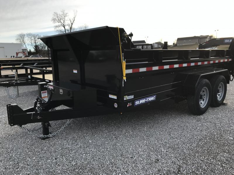 2023 Sure-Trac 82 IN x 14 HD Low Profile Dump Trailer 14K Scissor 2023 Sure-Trac 82 IN x 14 HD Low Profile Dump Trailer 14K Scissor