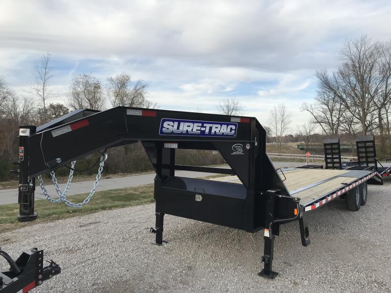 2023 Sure-Trac 8.5 x 20+5 Heavy Duty Low Profile Gooseneck Beavertail Deckover Trailer 15K 2023 Sure-Trac 8.5 x 20+5 Heavy Duty Low Profile Gooseneck Beavertail Deckover Trailer 15K