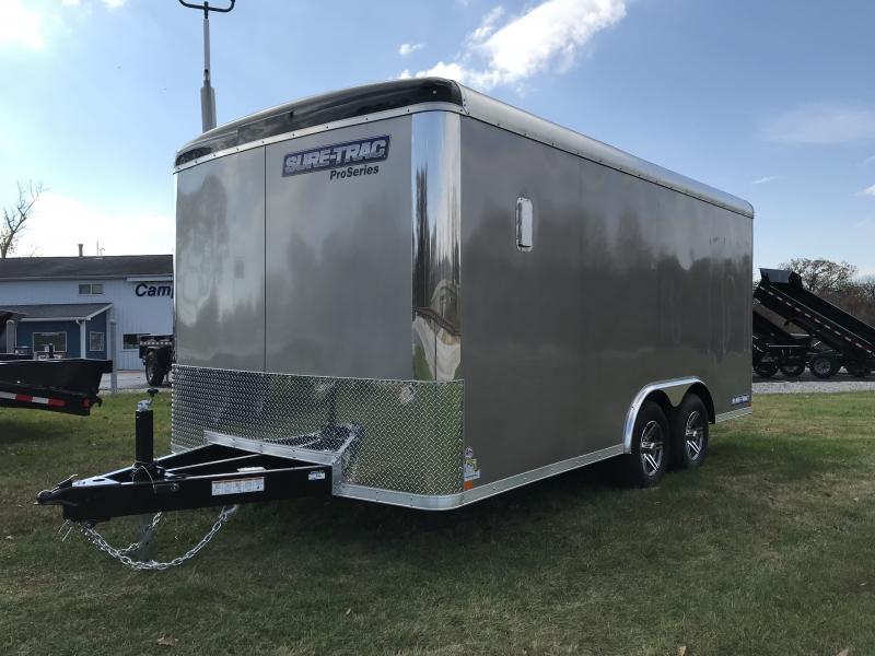 2023 Sure-Trac 8.5 x 16 Pro Series Enclosed Round Top Car Hauler Trailer 10K 2023 Sure-Trac 8.5 x 16 Pro Series Enclosed Round Top Car Hauler Trailer 10K