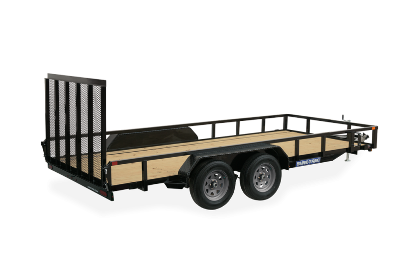 2021 Sure-Trac 7 x 16 Tube Top Utility Trailer 7K Tand 2021 Sure-Trac 7 x 16 Tube Top Utility Trailer 7K Tand