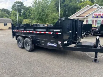 2026 Sure-Trac 7x14 HD LOW PROFILE TELESCOPIC DUMP 14K