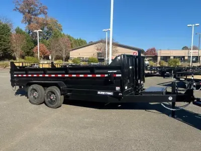 2026 Sure-Trac 7 X 16 HD Low Profile Telescopic Dump 16K 