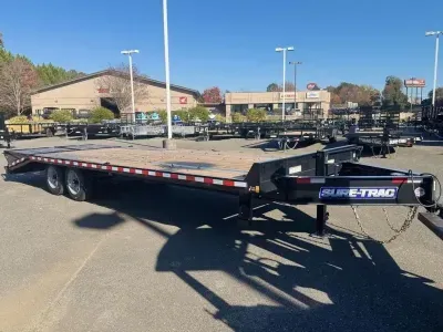 2026 Sure-Trac 8.5 x 20+5 Heavy Duty Low Profile Beavertail Deckover Trailer 17.6K