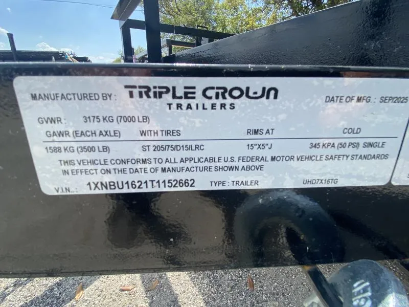 new Utility Trailers Triple Crown Trailers  for sale, in Tampa, FL Thumbnail 4