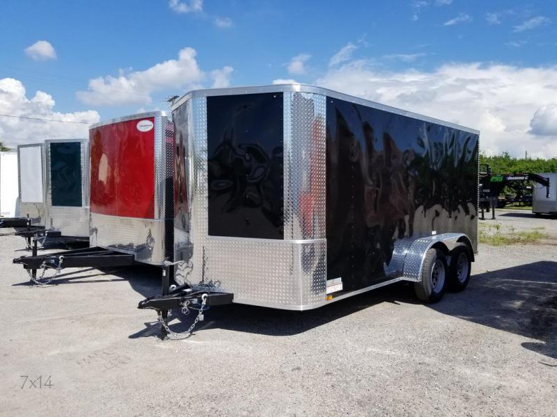 Arising 7x14x6 White Enclosed Cargo Trailer Motorcycle trailer Storage Arising 7x14x6 White Enclosed Cargo Trailer Motorcycle trailer Storage