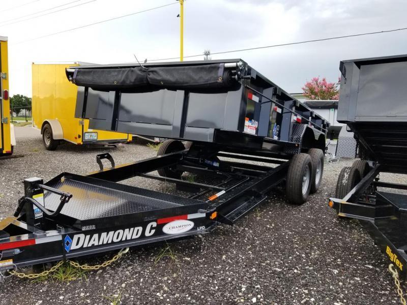 Diamond C Trailers LPD 82''X14' Dump Trailer w/ Straight Axle Landscape Hauling Diamond C Trailers LPD 82''X14' Dump Trailer w/ Straight Axle Landscape Hauling