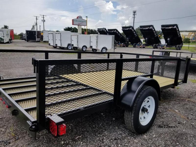 Triple Crown Trailers 5x10 Utility Trailer Mesh Sides Triple Crown Trailers 5x10 Utility Trailer Mesh Sides