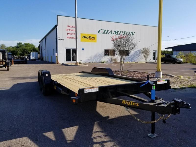 70CH 18 Big Tex Car Hauler Equipment Trailer Race Car Trailer Rear Dovetail with Slide in Ramps 70CH 18 Big Tex Car Hauler Equipment Trailer Race Car Trailer Rear Dovetail with Slide in Ramps