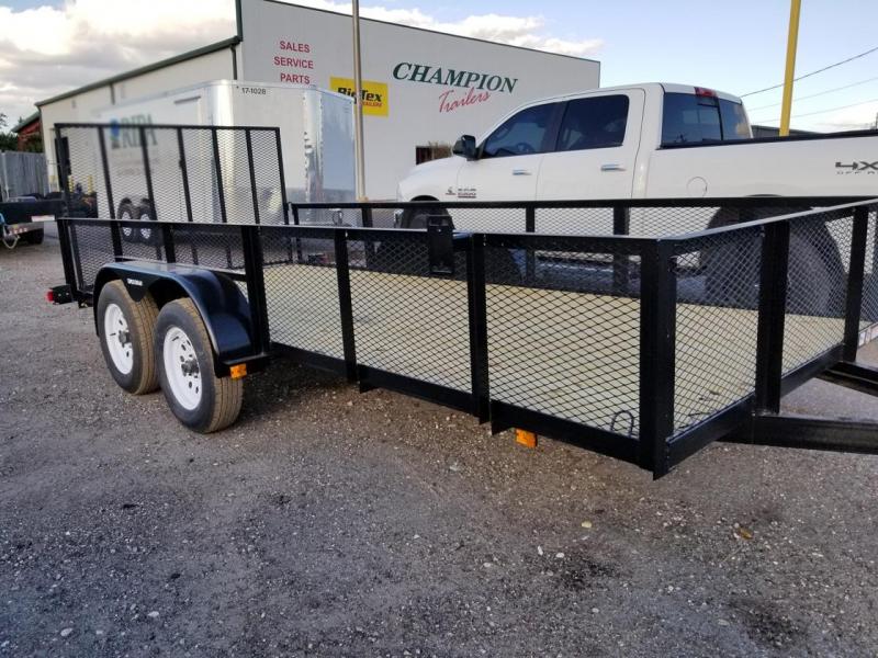 Triple Crown Trailers 6'4x16 Mesh Utility Trailer Lawncare Triple Crown Trailers 6'4x16 Mesh Utility Trailer Lawncare