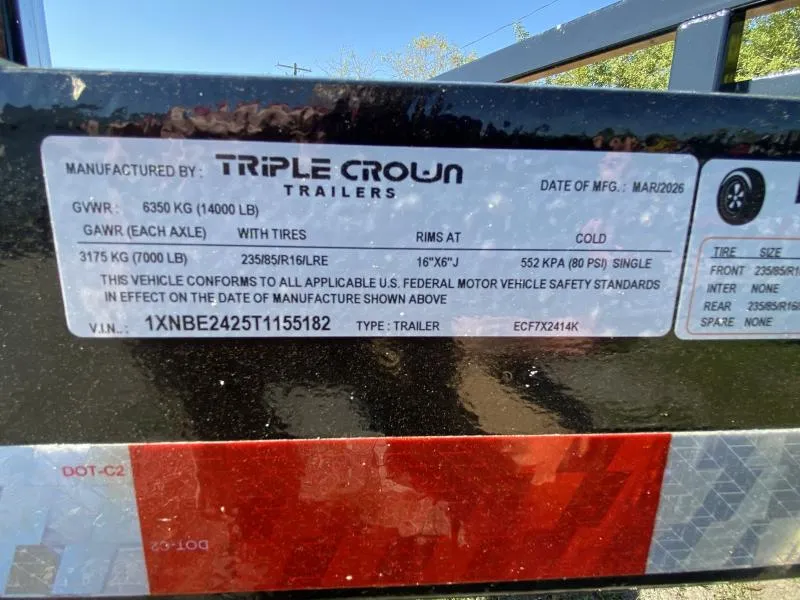 new Equipment / Flatbed Trailers Triple Crown Trailers  for sale, in Tampa, FL Thumbnail 6