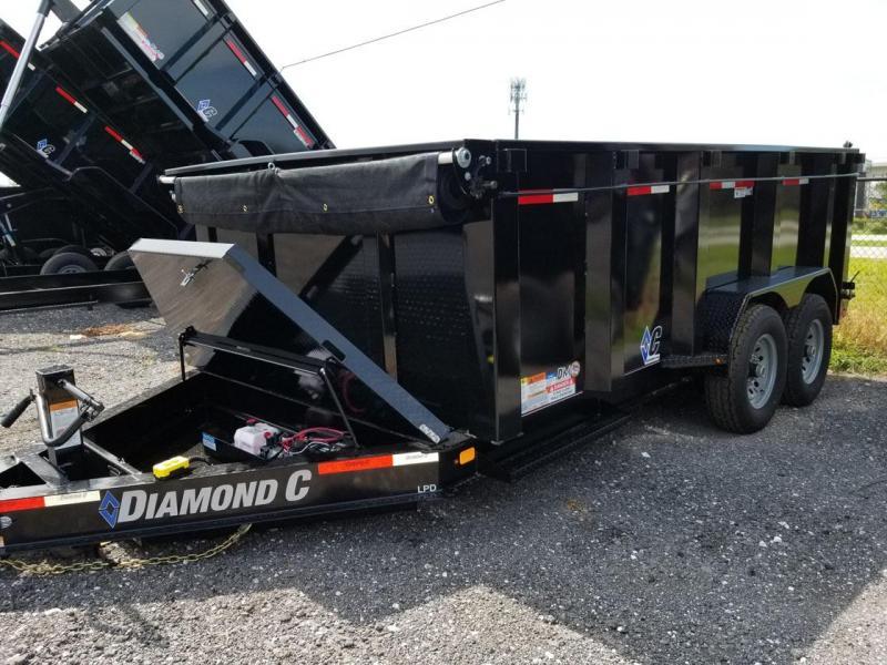 Diamond C Trailers LPD 82"x14 44" Sides Dump Trailer Landscape Hauling Diamond C Trailers LPD 82"x14 44" Sides Dump Trailer Landscape Hauling
