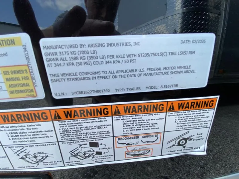 new Cargo (Enclosed) Trailers Arising  for sale, in Tampa, FL Thumbnail 6