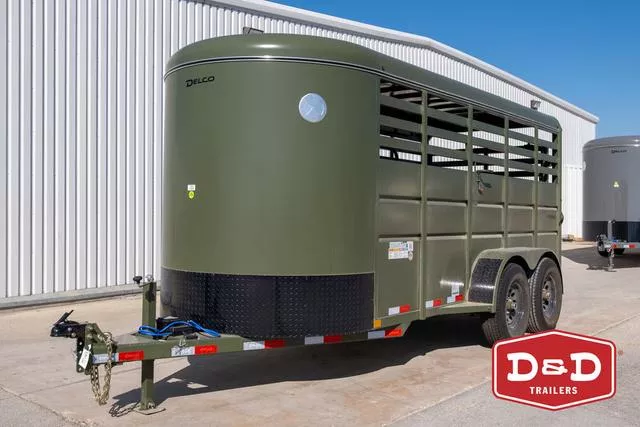 2026 Delco Trailers 16 Ft Stock Trailer 