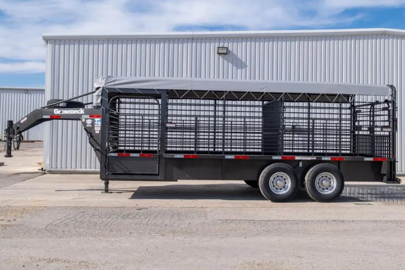 new Stock / Stock Combo Trailers Gooseneck  for sale, in Seguin, TX Thumbnail 2