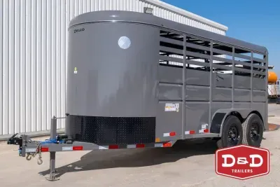 2026 Delco Trailers 16 Ft Stock Trailer 