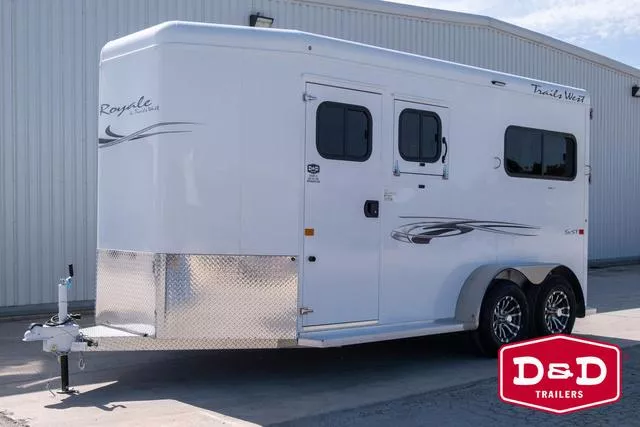 2026 Trails West? 2 Horse Royale Side By Side Trailer 