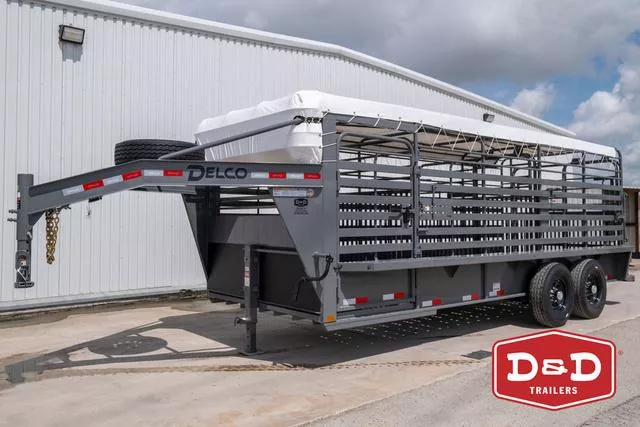 2025 Delco Trailers 20 Ft Bar Top Stock Trailer 