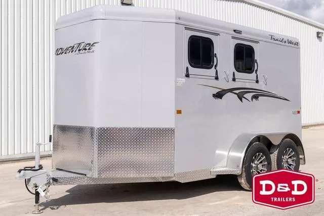 2026 Trails West? 2 Horse Adventure II MX Trailer