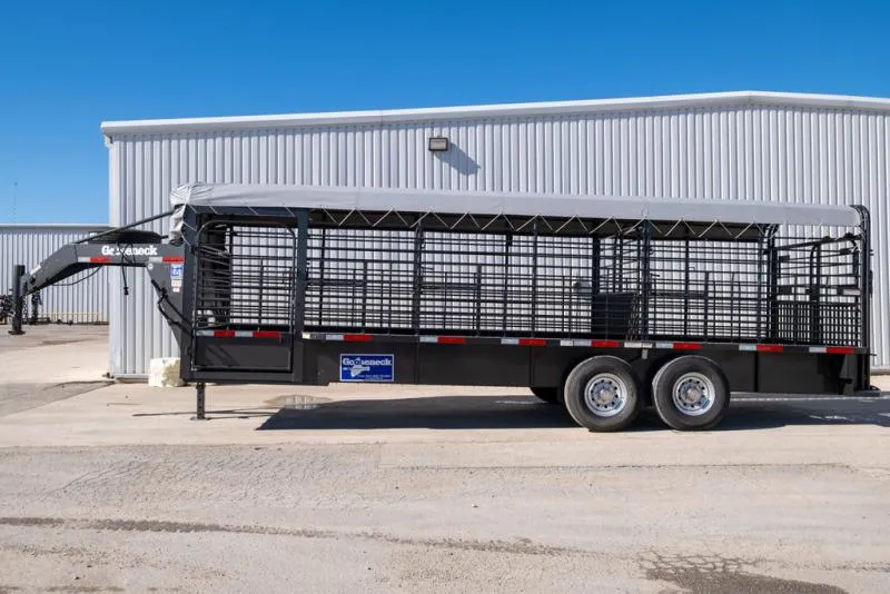 new Stock / Stock Combo Trailers Gooseneck  for sale, in Seguin, TX Thumbnail 2