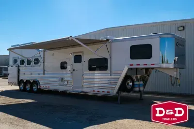2027 Cimarron Trailers 4 Horse 15'9" SW Side Load Living Quarters Trailer With Slide 