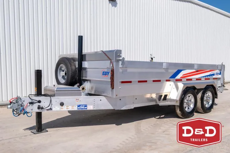 2025 Eby 14 Ft Aluminum Dump Trailer 