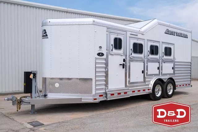 2025 Elite Trailers 4 Horse Slant Load Trailer 