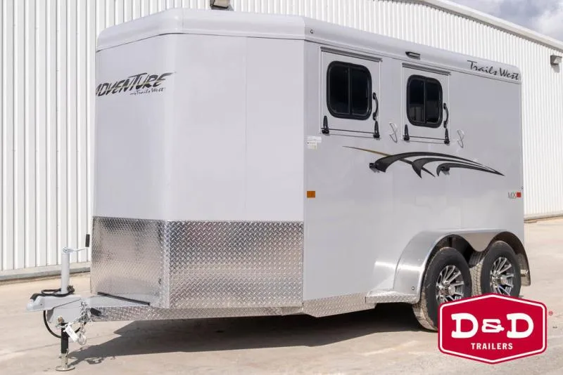 2026 Trails West? 2 Horse Adventure II MX Trailer