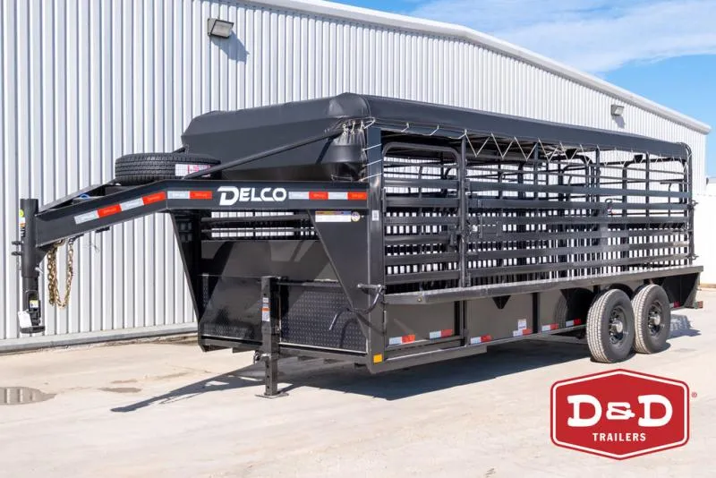 2026 Delco Trailers 20 Ft Bar Top Stock Trailer  