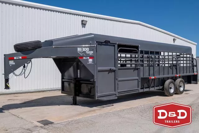 2025 Big Bend Trailers 24 Ft Deluxe Tack Stock Trailer 