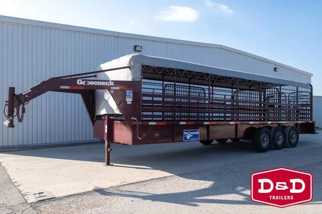 2024 Gooseneck 28 Ft Steel Stock Trailer