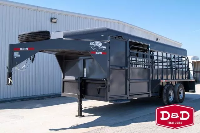 2025 Big Bend Trailers 20 Ft Deluxe Tack Stock Trailer 
