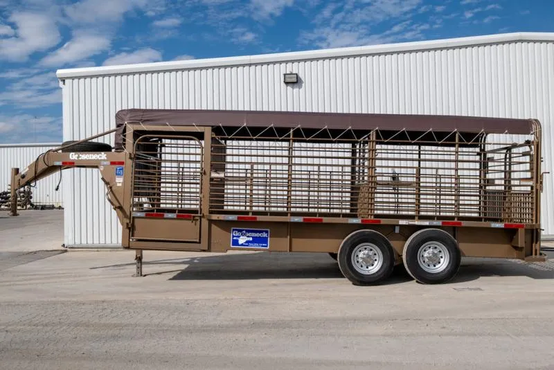 new Stock / Stock Combo Trailers Gooseneck  for sale, in Seguin, TX Thumbnail 2