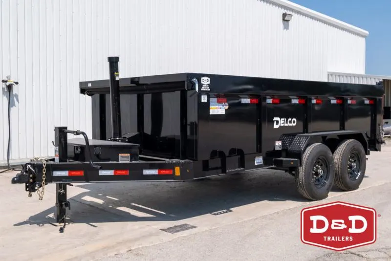 2025 Delco Trailers 14 Ft Telescoping Dump Trailer 