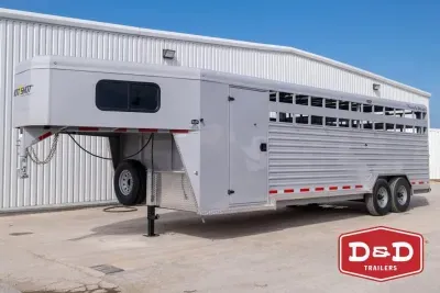 2026 Trails West® 25 Ft Hotshot Stock Combo Trailer