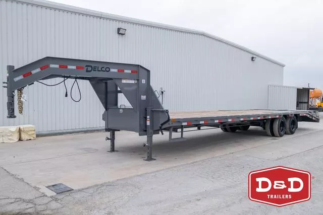 2026 Delco Trailers 32 Ft Tandem Dual Flatbed Trailer 