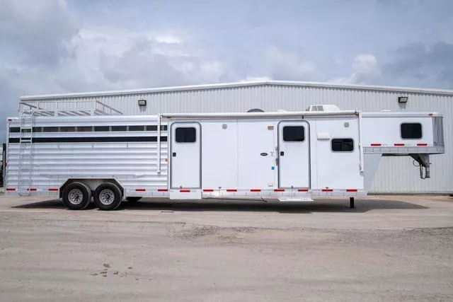 used Stock / Stock Combo Trailers Exiss Trailers  for sale, in Seguin, TX Thumbnail 2