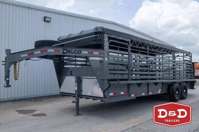 2026 Delco Trailers 24 Ft Bar Top Stock Trailer