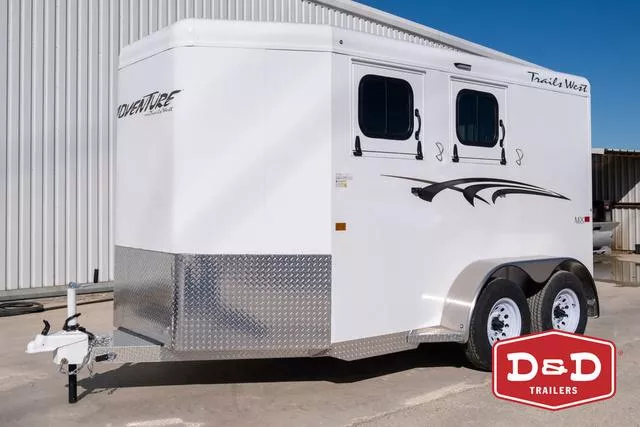 2026 Trails West? 2 Horse Adventure II MX Trailer