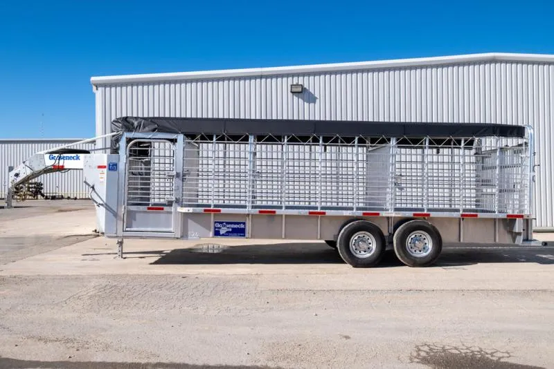 new Stock / Stock Combo Trailers Gooseneck  for sale, in Seguin, TX Thumbnail 2