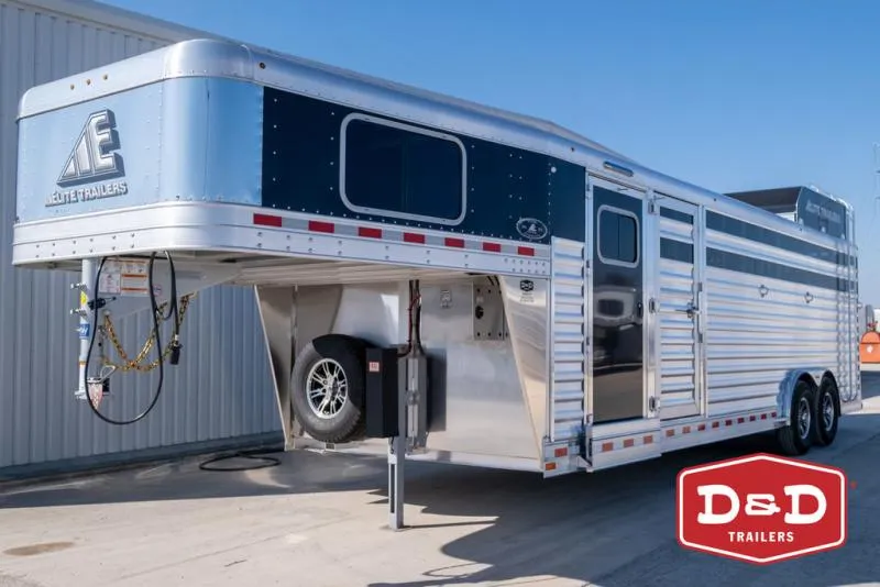 2026 Elite Trailers 5 Horse Stock Combo Trailer With Trainer Tack 