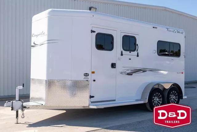 2026 Trails West? 2 Horse Royale Side By Side Trailer 