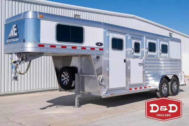 2026 Elite Trailers 3 Horse Mustang Trailer