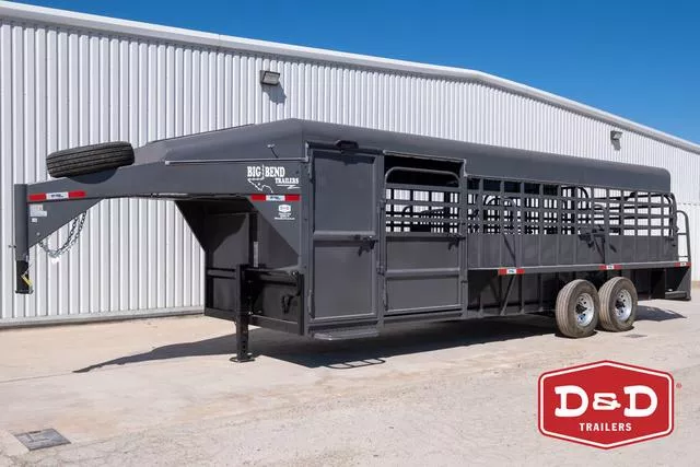 2025 Big Bend Trailers 24 Ft Deluxe Tack Stock Trailer 
